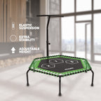 VirtuFit Fitness Trampoline Pro met Handvat - Zwart - 127 cm - Tweedekans - In gebruik