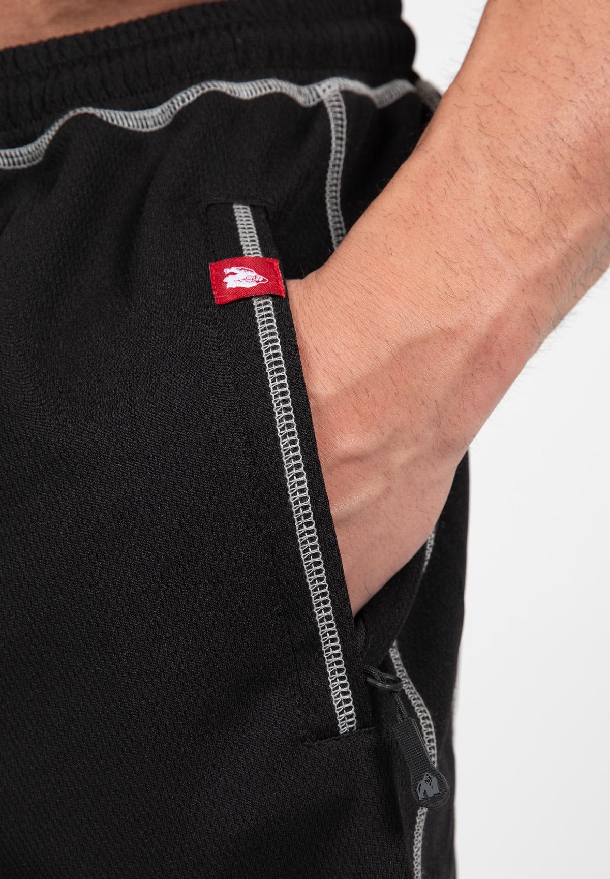 Gorilla Wear Marlow Mesh Shorts - Zwart/Grijs - Afbeelding 6