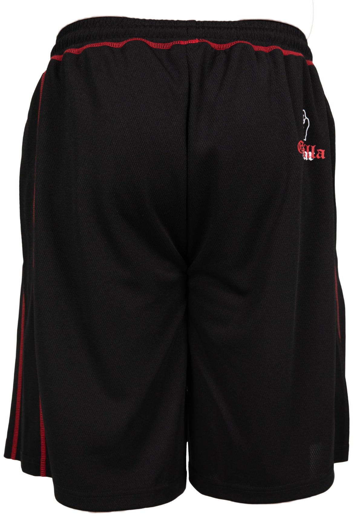 Gorilla Wear Marlow Mesh Shorts - Zwart/Rood - Afbeelding 10