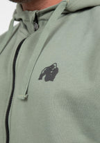 Gorilla Wear Leon Vest met Capuchon - Groen - In gebruik