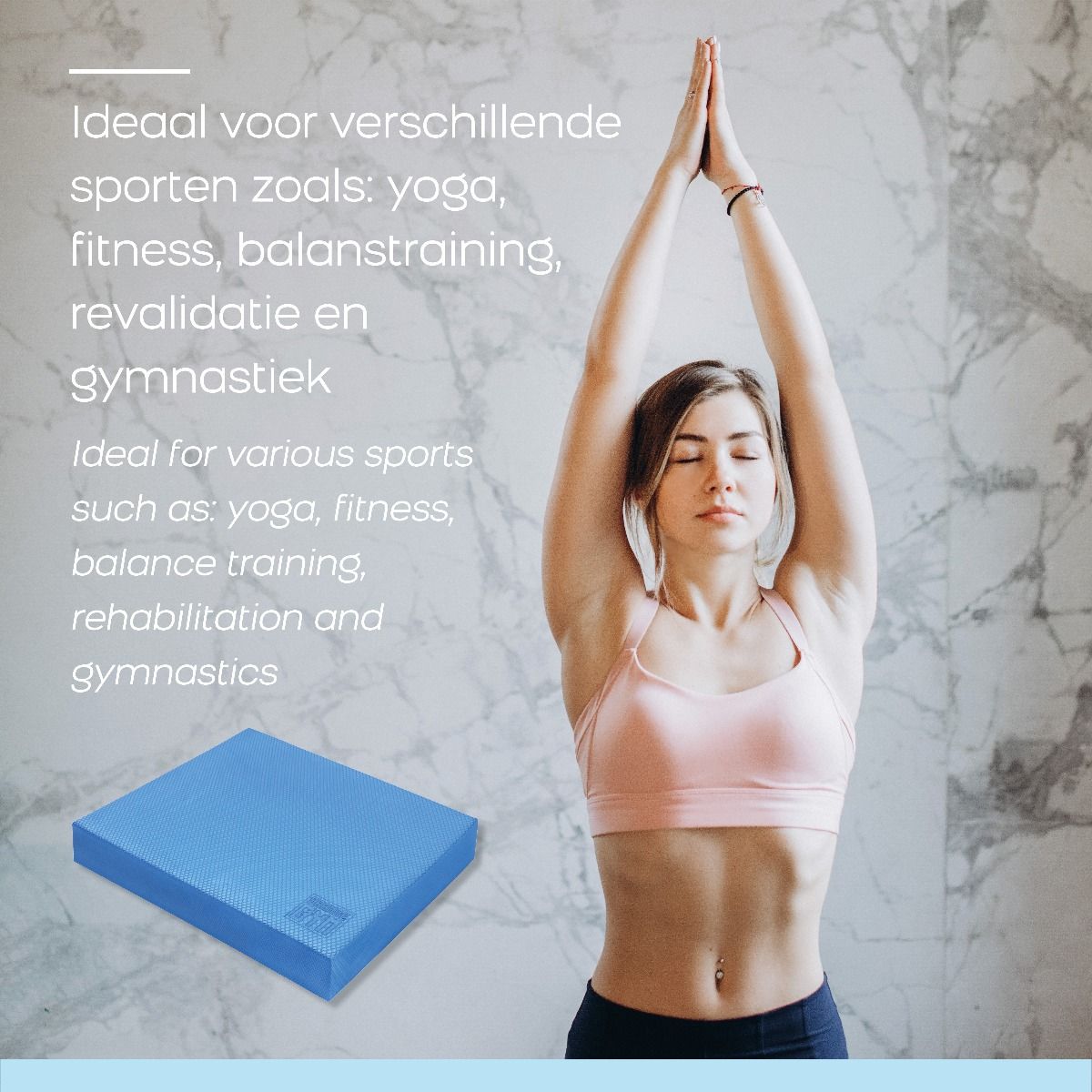 Orange Gym Balance Pad - Antraciet - Afbeelding 5