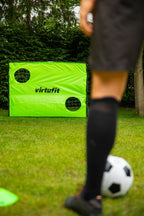 VirtuFit Fußballtor mit Torwand - Fußballtor - 120 x 80 cm - Zweite Chance