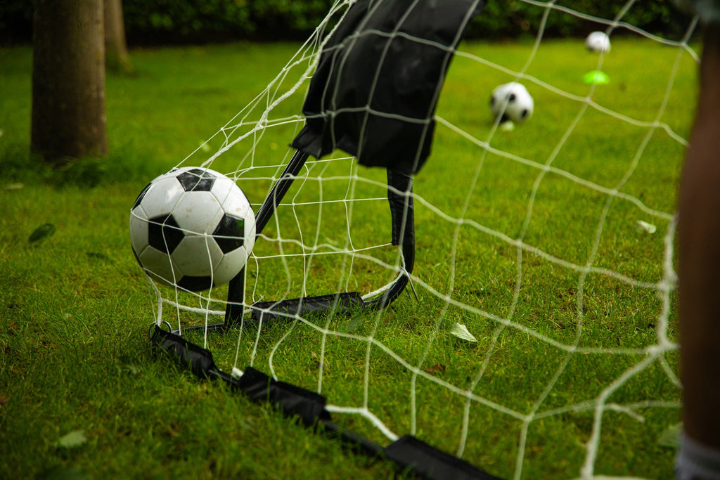 VirtuFit Fußballtor mit Torwand - Fußballtor - 120 x 80 cm - Zweite Chance