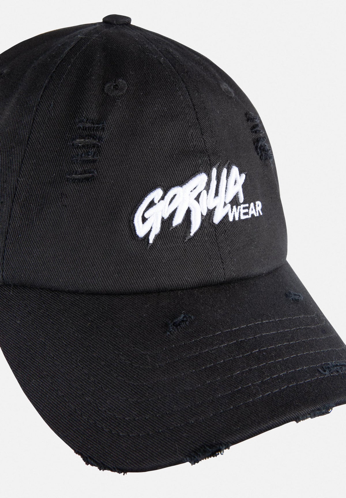 Gorilla Wear Galway Distressed Cap - Pet - Zwart - Afbeelding 5