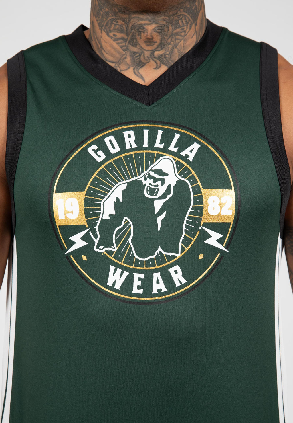 Gorilla Wear Orlando Tank Top - Groen - In gebruik