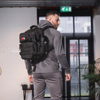 Gorilla Wear Clyde Meal Prep Rugzak - Sporttas - Zwart - Achteraanzicht