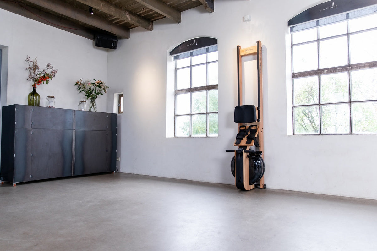 Flow Fitness Perform W9i Oak Roeitrainer - Aanzicht
