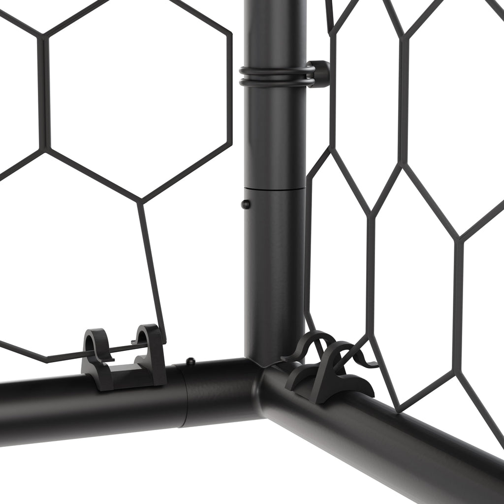 VirtuFit Voetbaldoel Premium - Heavy Duty Voetbal Goal - 240 x 160 x 85 - In gebruik