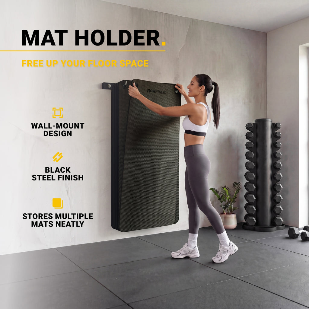 Flow Fitness Wandmontierter Ständer für Fitnessmatten