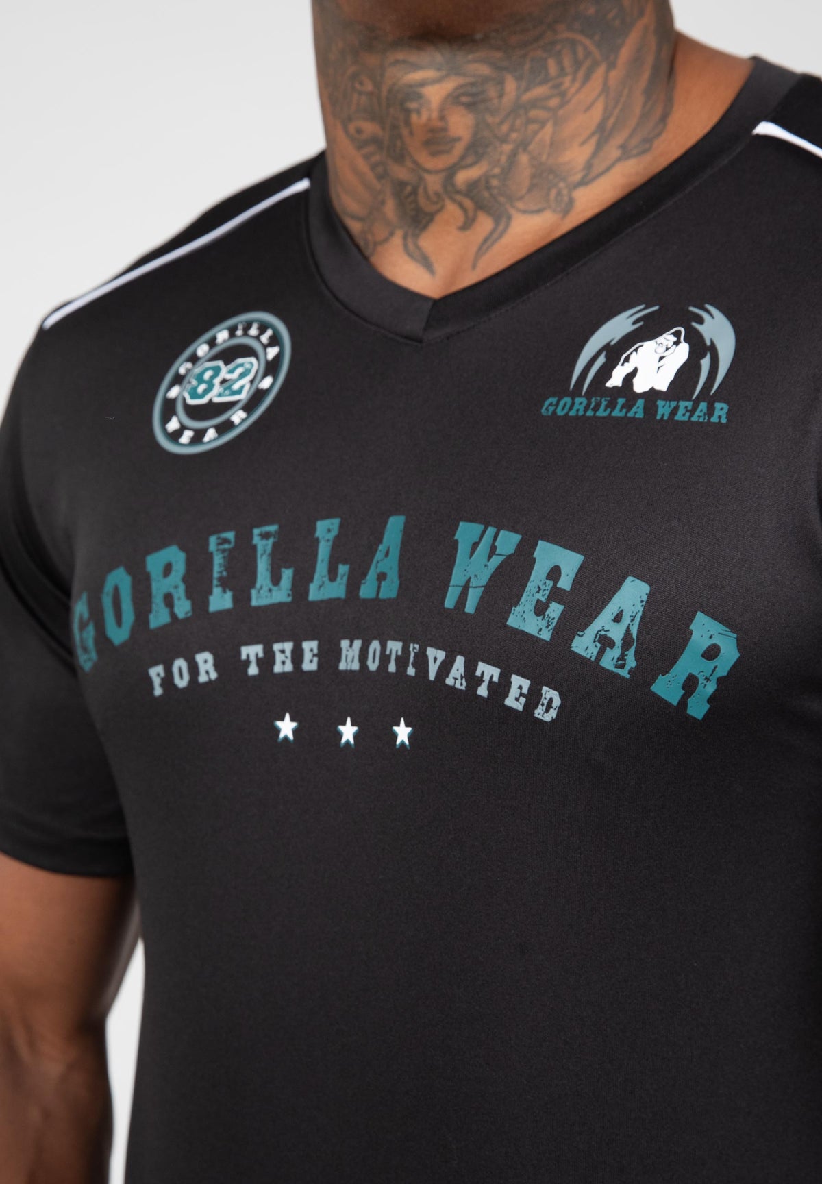 Gorilla Wear Baltimore T-shirt - Zwart - In gebruik
