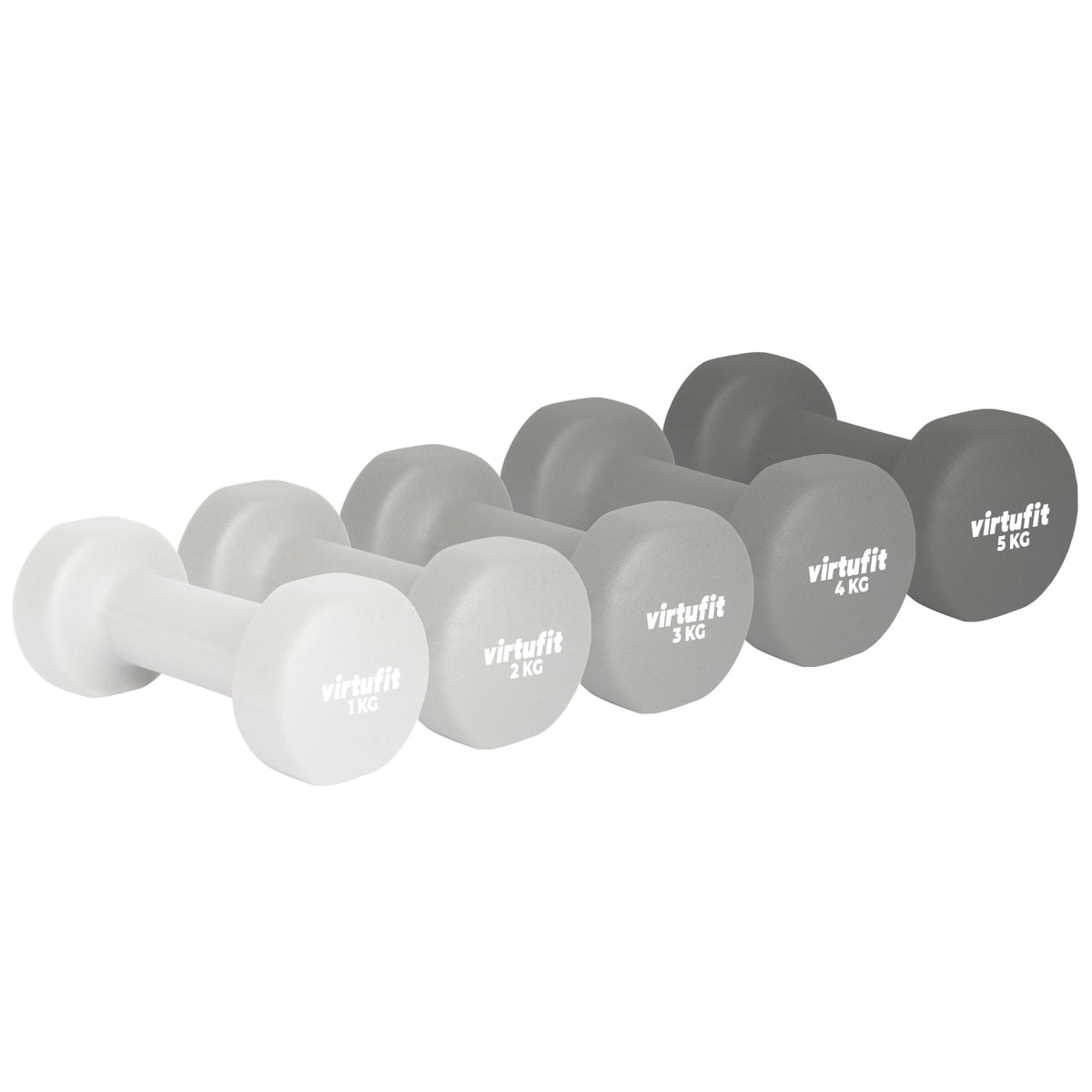 VirtuFit Vinyl Dumbbell Set Pro - 2 x 4 kg - Afbeelding 8