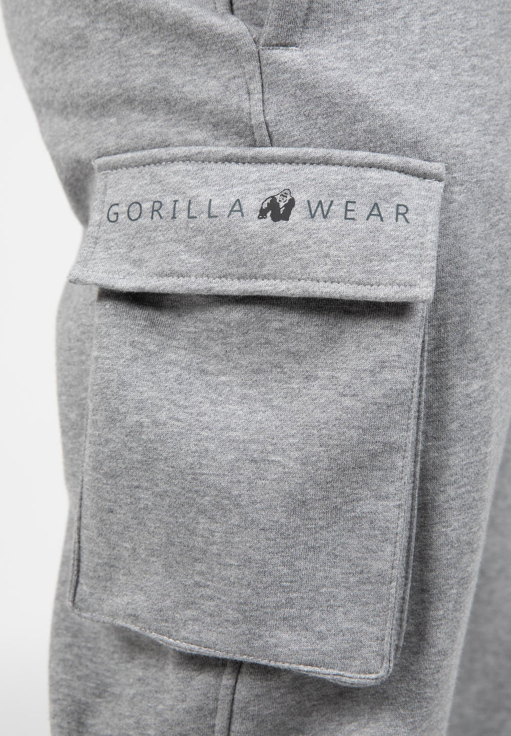 Gorilla Wear Hudson Cargo Joggingbroek - Grijs Gemeleerd - Afbeelding 7