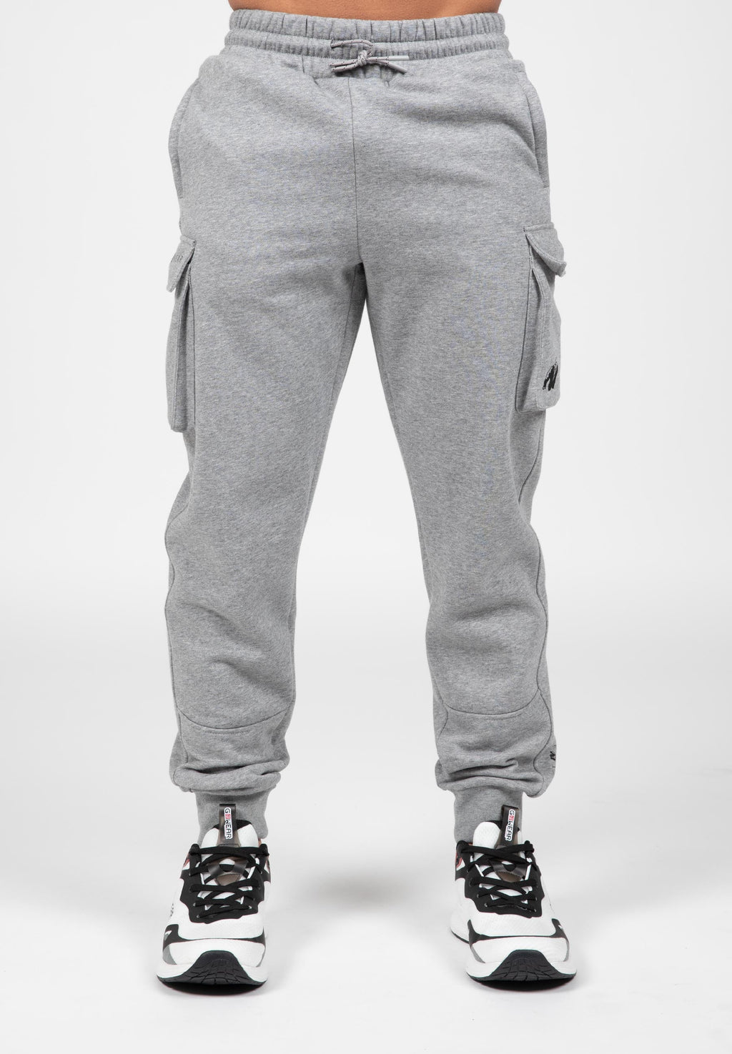 Gorilla Wear Hudson Cargo Joggingbroek - Grijs Gemeleerd - Afbeelding 8