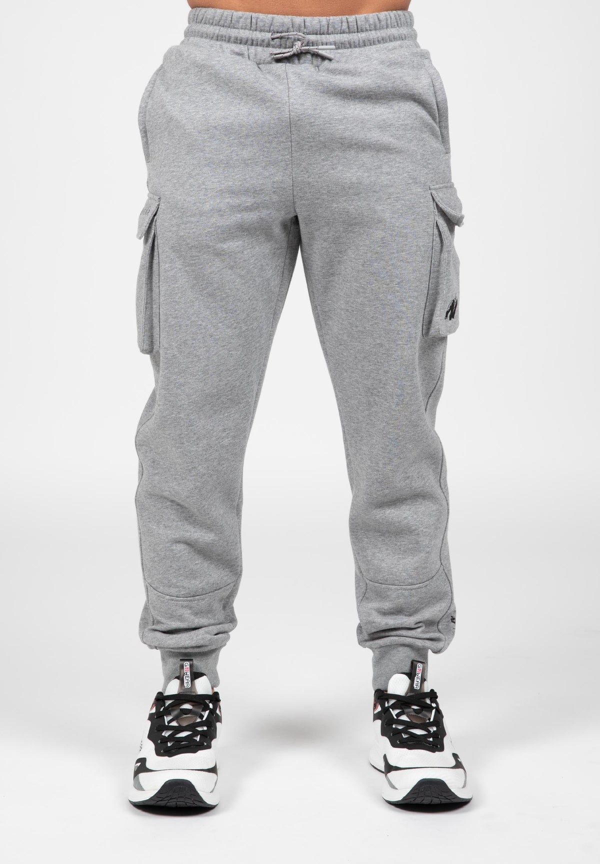 Gorilla Wear Hudson Cargo Joggingbroek - Grijs Gemeleerd - Afbeelding 8