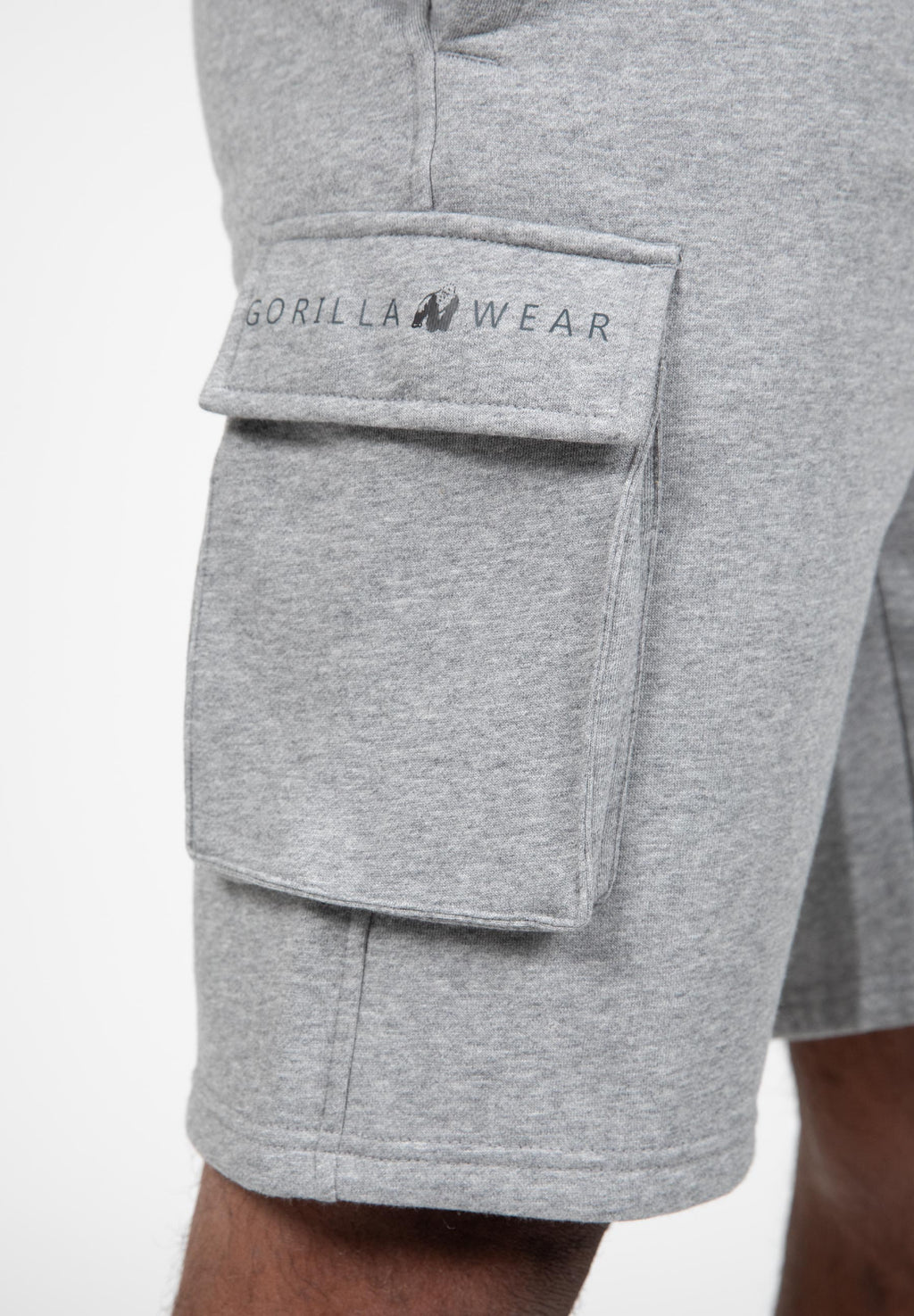 Gorilla Wear Hudson Cargo Sweat Shorts - Grijs Gemeleerd - Afbeelding 8