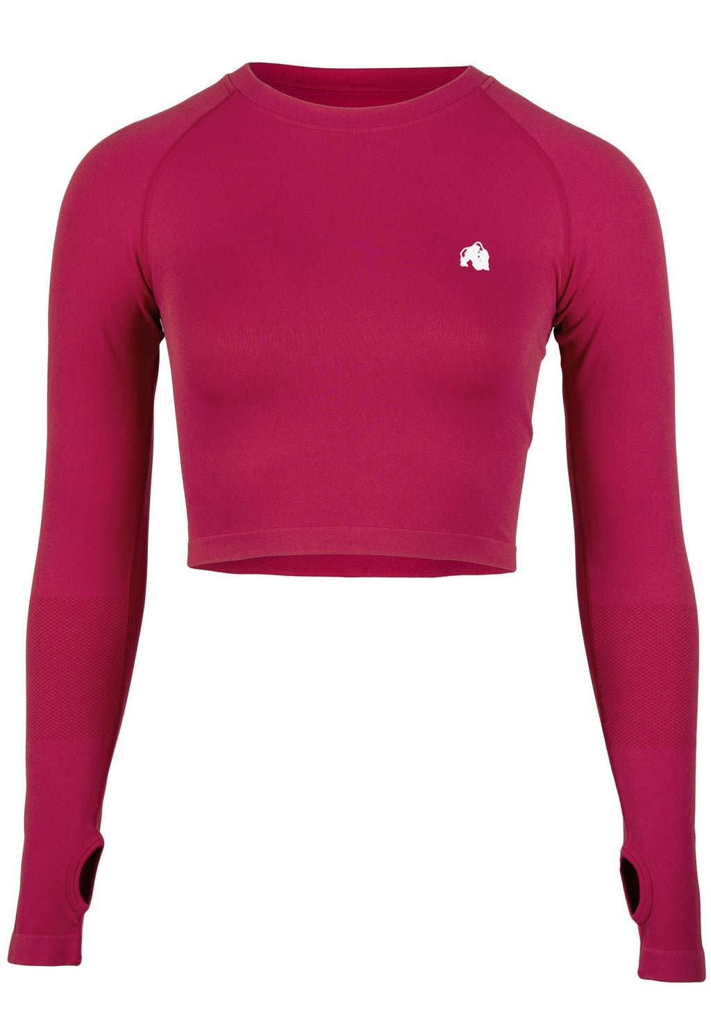 Gorilla Wear Hilton Seamless Cropped Longsleeve - Fuchsia - Afbeelding 6