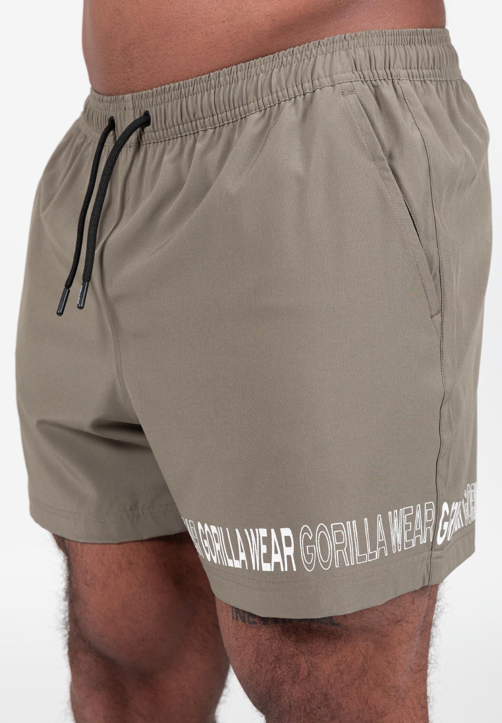 Gorilla Wear Otis Zwembroek - Korte Broek - Legergroen - Afbeelding 6