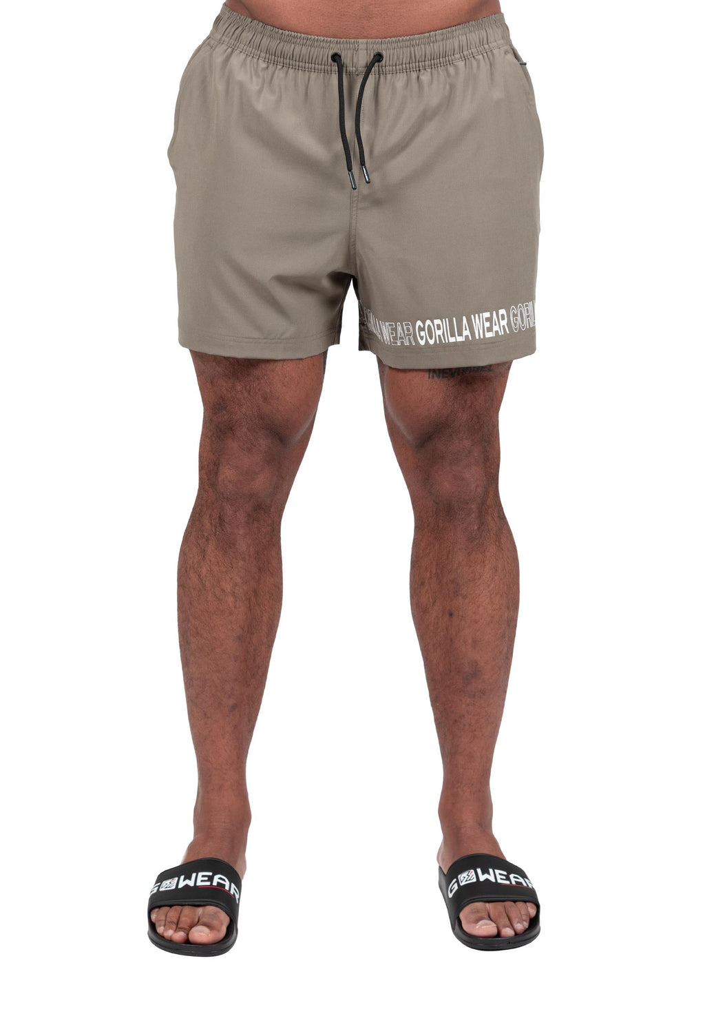 Gorilla Wear Otis Zwembroek - Korte Broek - Legergroen - Afbeelding 10