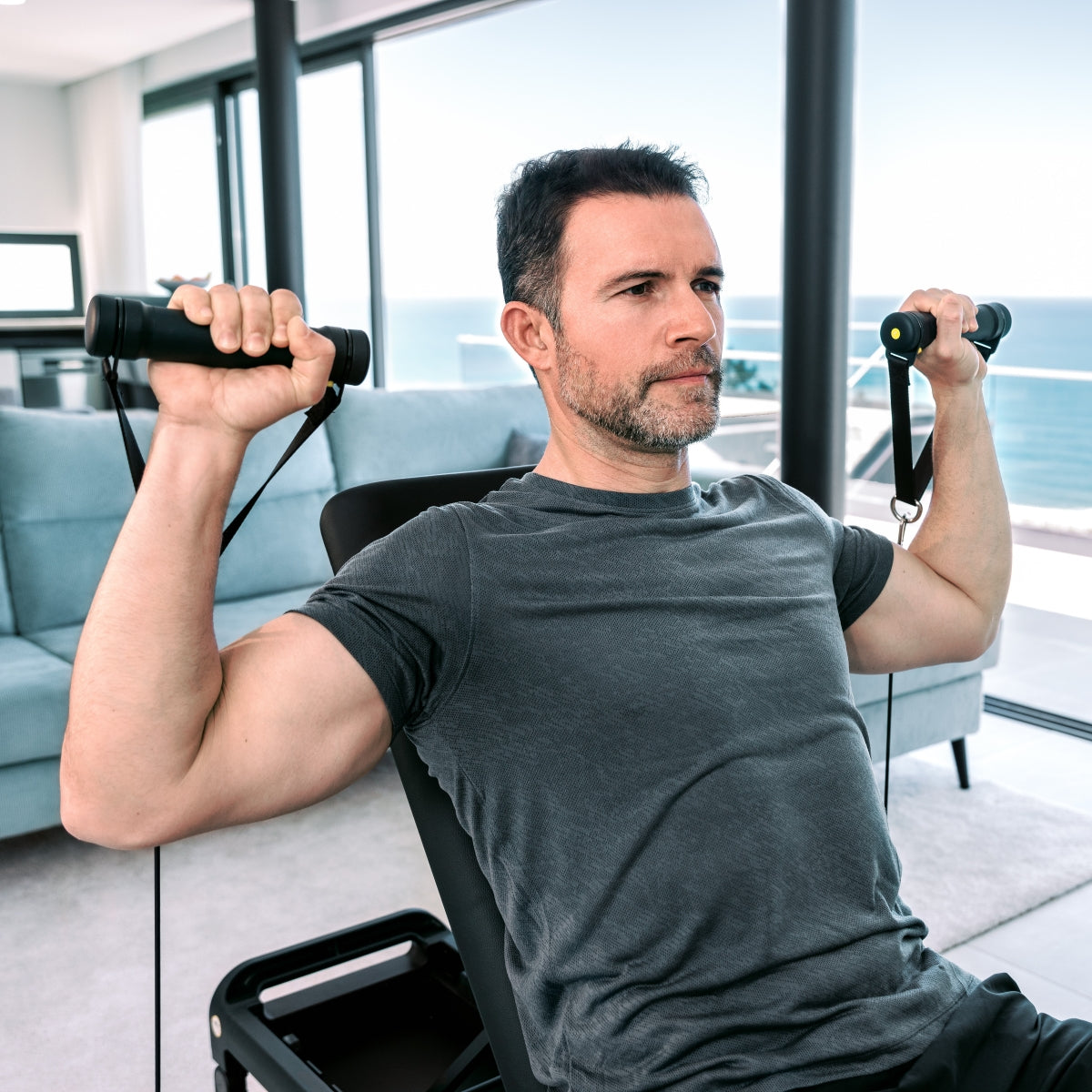 Flow Fitness DSG200i - Smart Home Gym - Krachtstation - 90 kg - Inclusief Gratis App - Afbeelding 5
