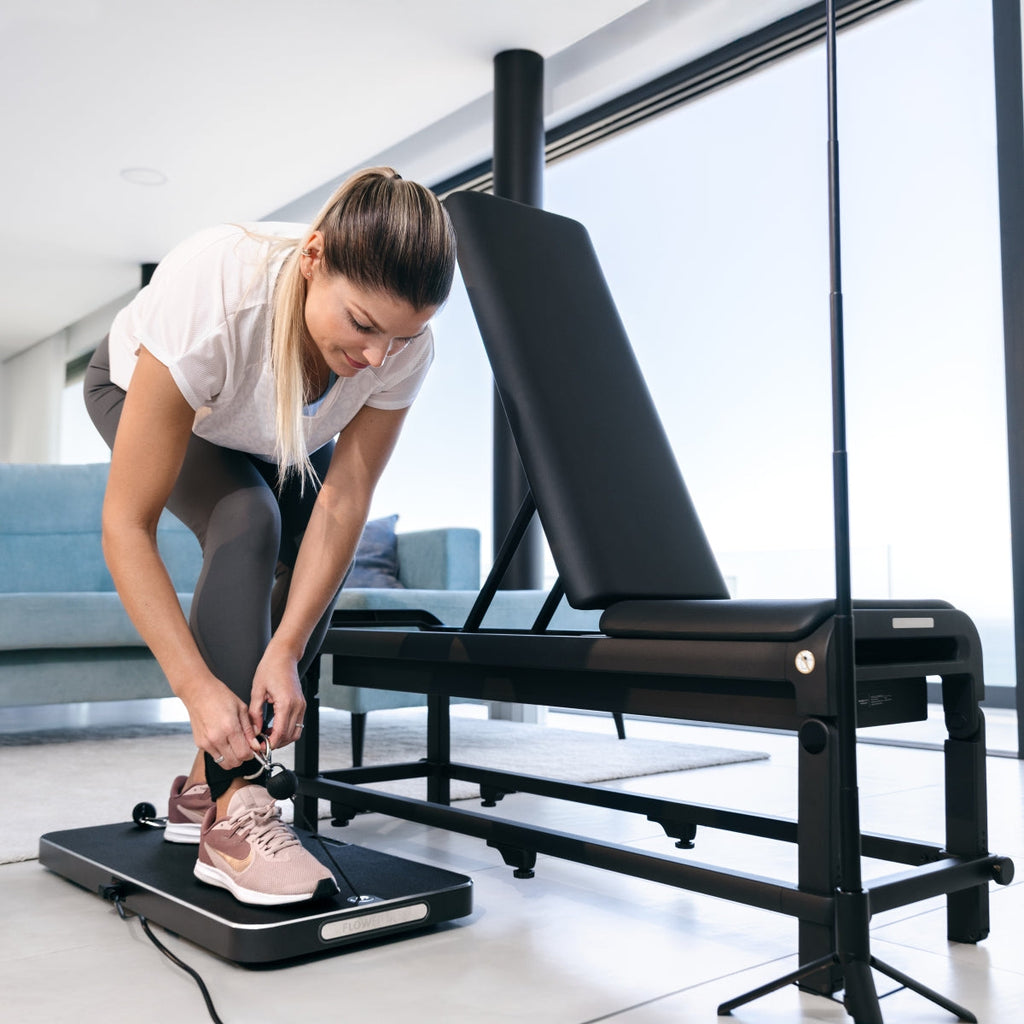 Flow Fitness Perform Fitnessbank - Trainingsbank - In gebruik