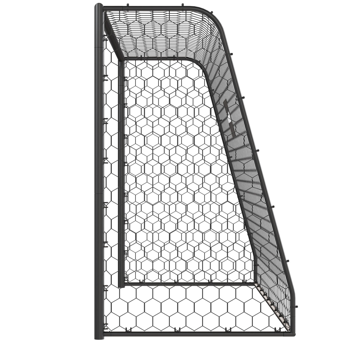 VirtuFit Voetbaldoel Premium - Heavy Duty Voetbal Goal - 300x200x120 - Tweedekans - In gebruik