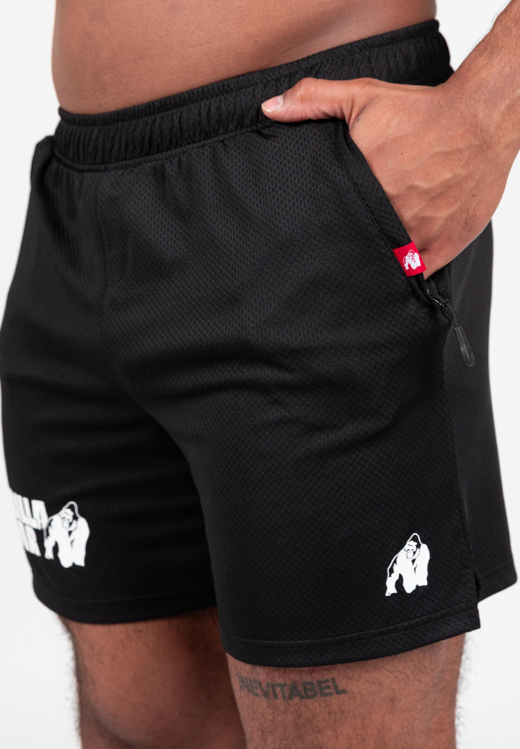 Gorilla Wear Miles Mesh Korte Broek - Zwart - Afbeelding 5