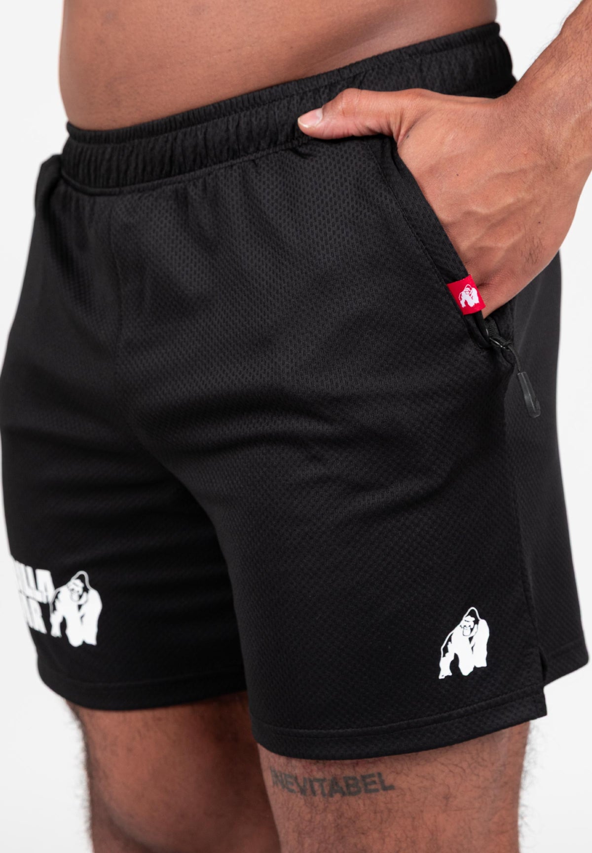Gorilla Wear Miles Mesh Korte Broek - Zwart - Afbeelding 5