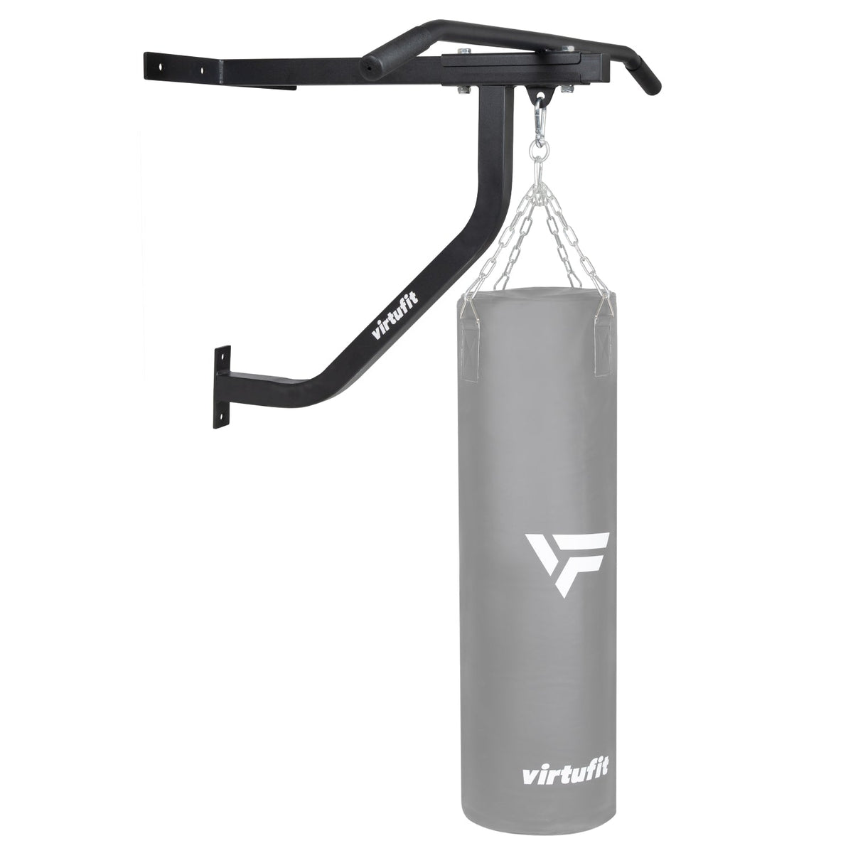 VirtuFit Bokszak Muurbeugel met Optrekstang - In gebruik