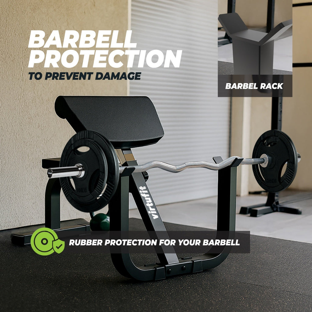 VirtuFit Preacher Curl Station - Halterbank - Afbeelding 7