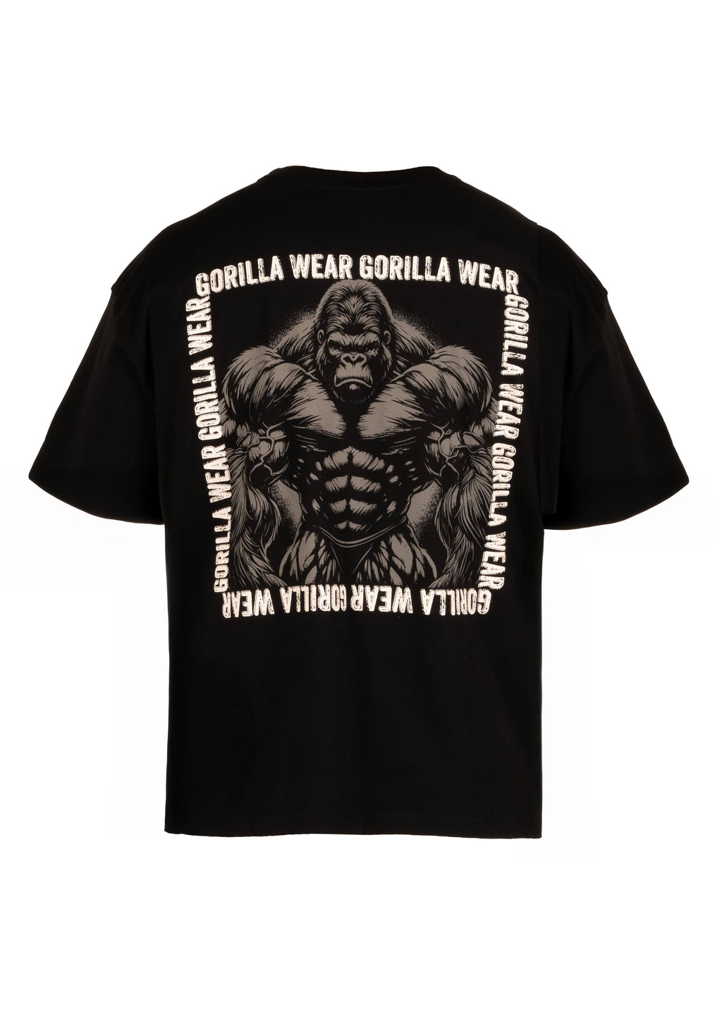 Gorilla Wear Philip Oversized T-shirt - Zwart - Afbeelding 10