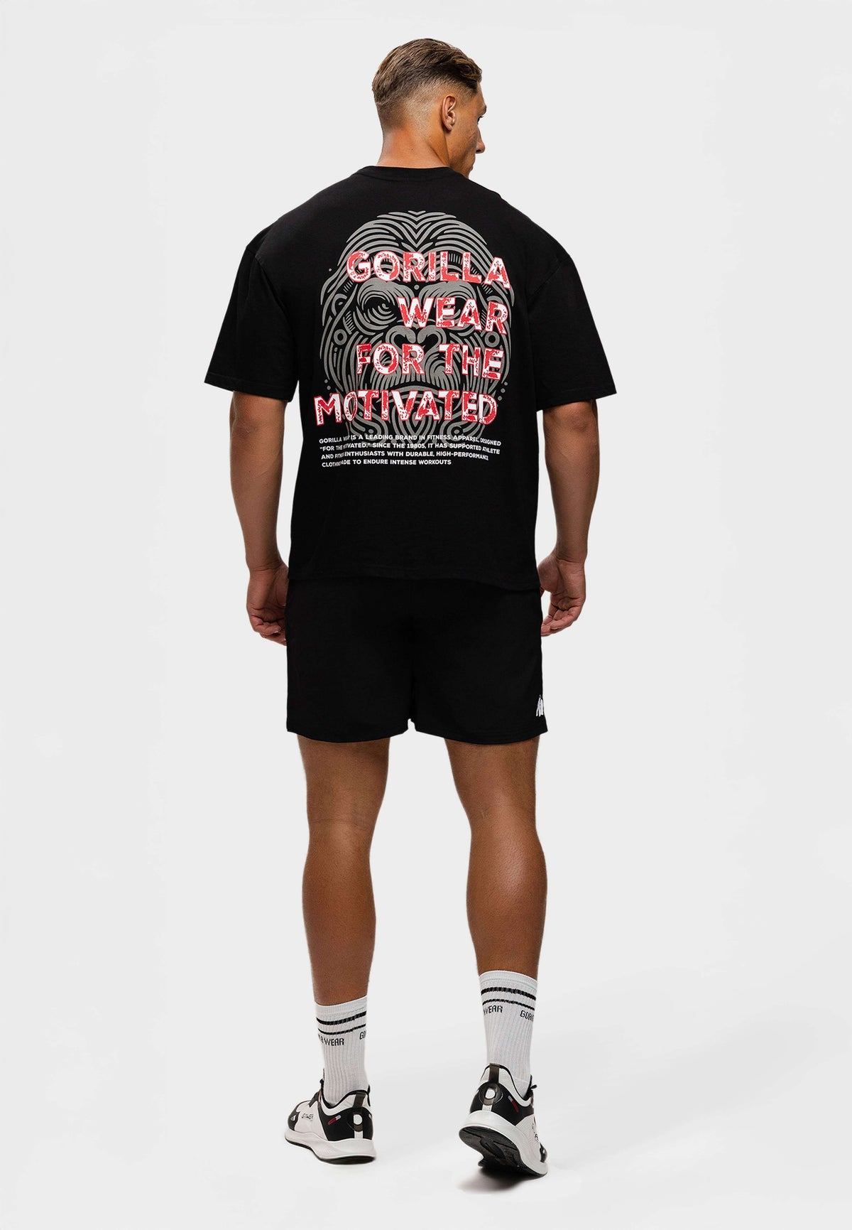Gorilla Wear Macon Oversized T-shirt - Zwart - In gebruik