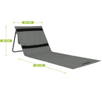 VirtuFit Strandmat - Grijs - In gebruik