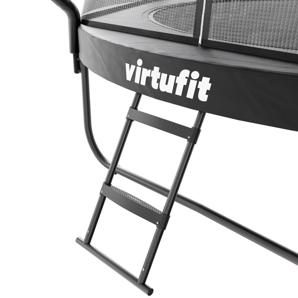 VirtuFit Premium Trampoline met Veiligheidsnet - Zwart - 251 cm - Afbeelding 10