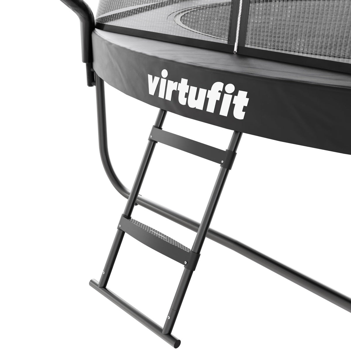 VirtuFit Premium Trampoline met Veiligheidsnet - Zwart - 251 cm - Afbeelding 10
