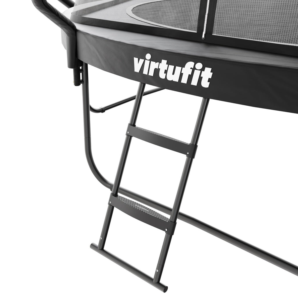 VirtuFit Premium Trampoline met Veiligheidsnet - Zwart - 366 cm - Afbeelding 13