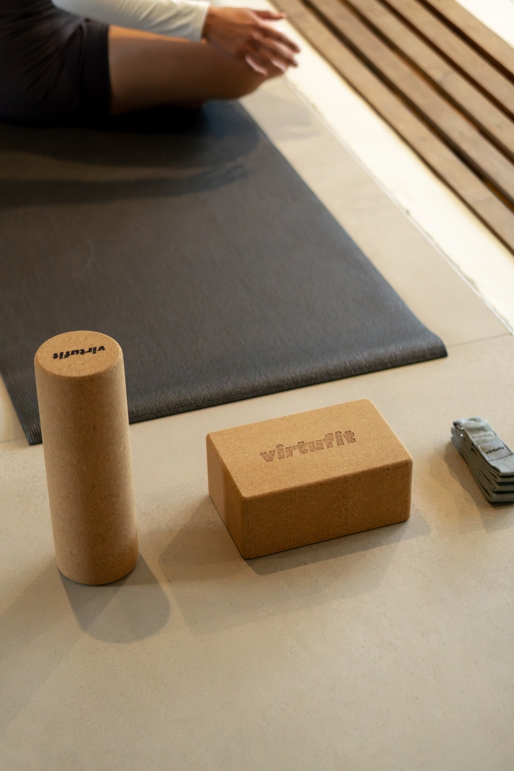 VirtuFit Premium Kurk Yoga Kit - 4-Delig - Ecologisch - Afbeelding 6