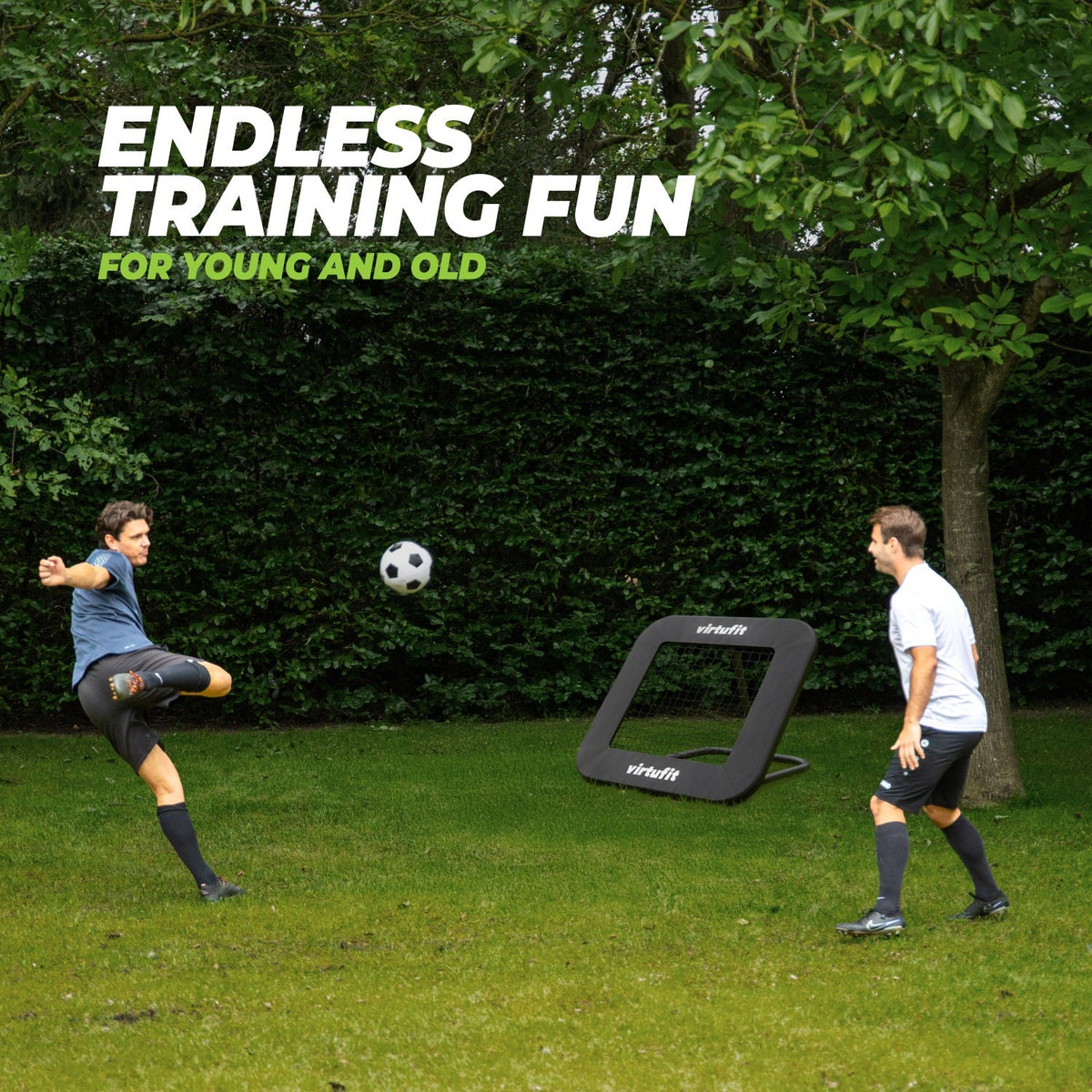 VirtuFit Verstelbare Rebounder Pro - Kickback - 84 x 84 cm - In gebruik