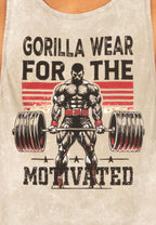 Gorilla Wear Churchill Stringer - Verwassen Groen - Afbeelding 5