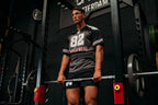 Gorilla Wear Tyler Football Jersey - Zwart/Rood - In gebruik