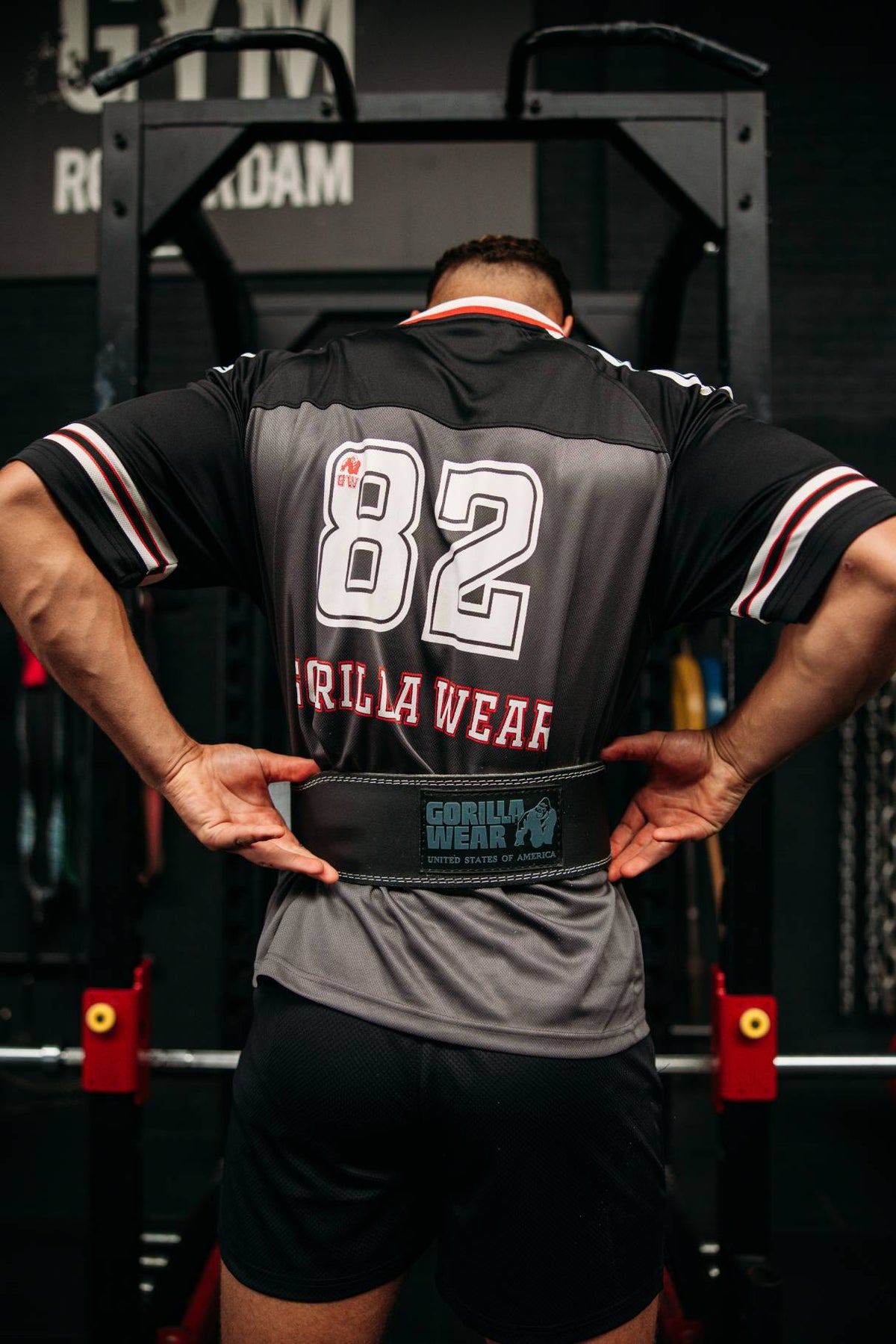 Gorilla Wear Tyler Football Jersey - Zwart/Rood - Afbeelding 5