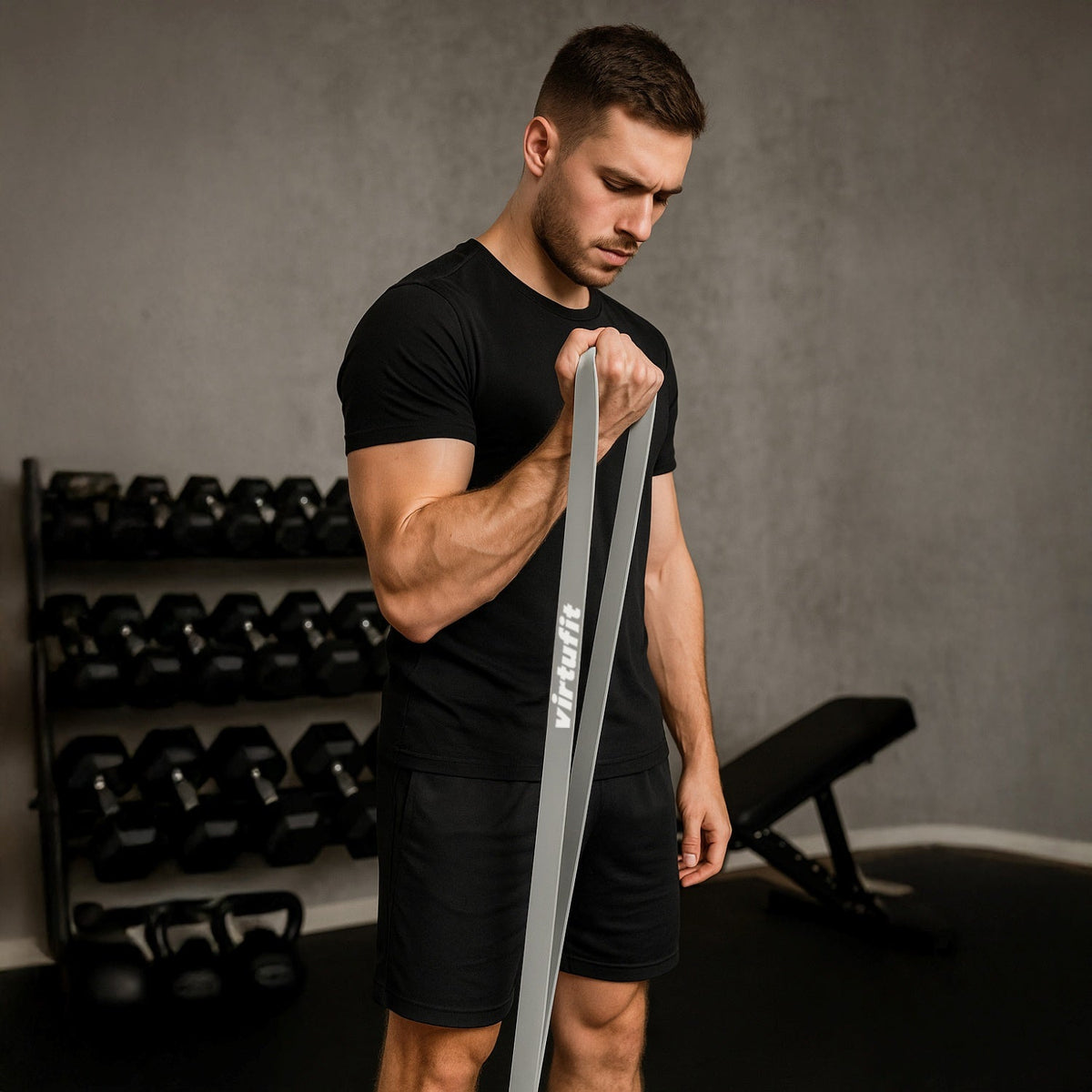 VirtuFit Pro Power Band - Weerstandskabel - Fitness Elastiek - Sterk (45 mm) - Aanzicht