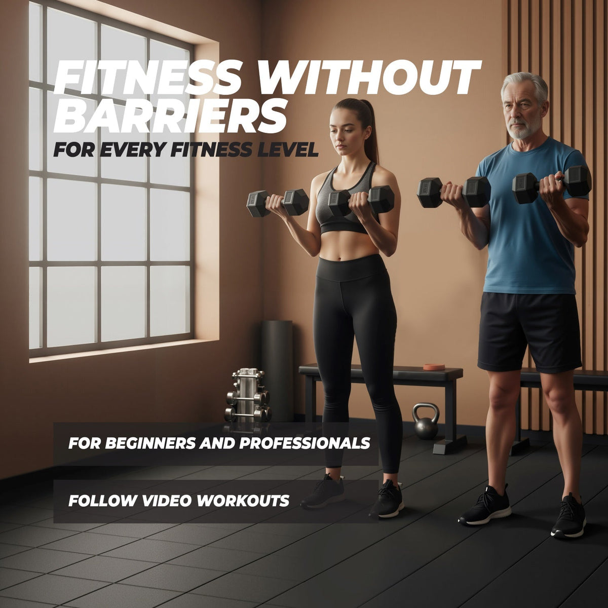 VirtuFit Hexa Dumbbell Pro Set - 2 x 32,5 kg - Afbeelding 6