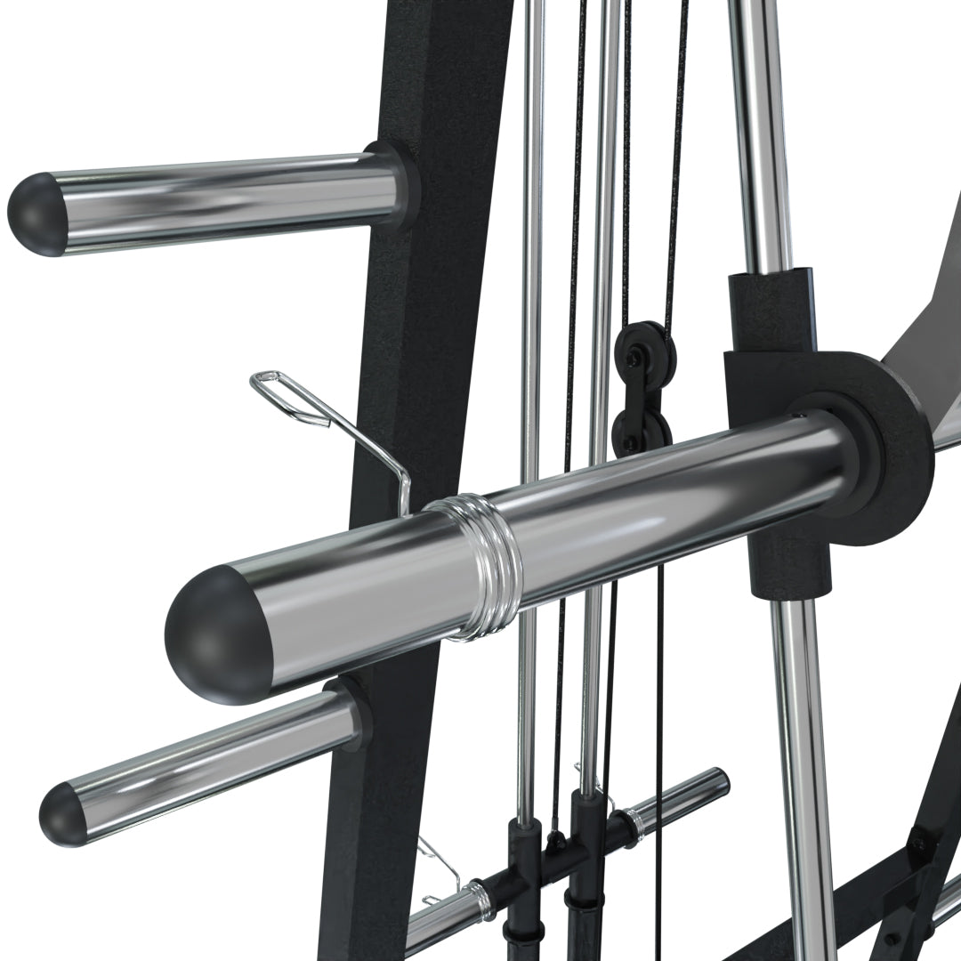 VirtuFit SM100 Smith Machine – Inclusief 60 kg Bumper Plates Set – Krachtstation - Aanzicht