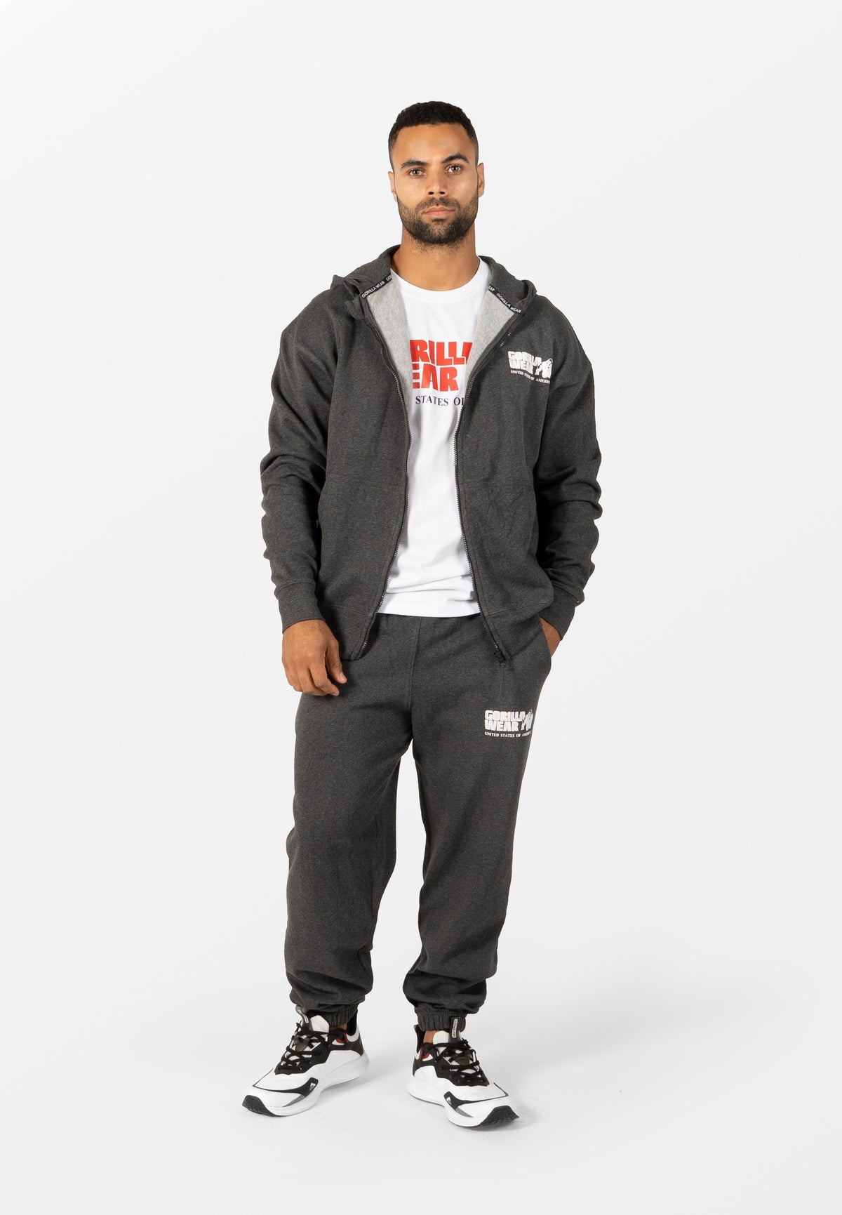 Gorilla Wear Classic Oversized Vest - Donkergrijs Gemeleerd - Afbeelding 5