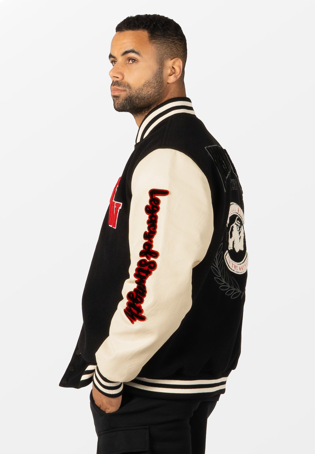 Gorilla Wear Saint Louis Varsity Jacket - Zwart - Afbeelding 7