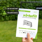 VirtuFit Voetbaldoel Premium - Heavy Duty Voetbal Goal - 120 x 80 x 60 - In gebruik