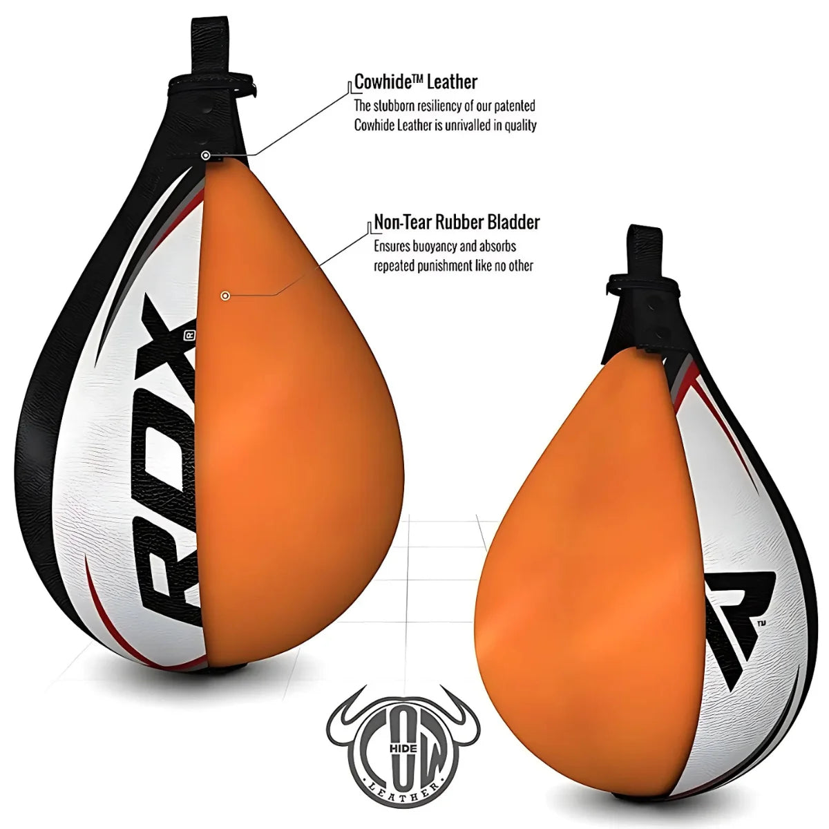 RDX Sports Speedbal met Swivel - Boksbal - Zwart/Geel - In gebruik