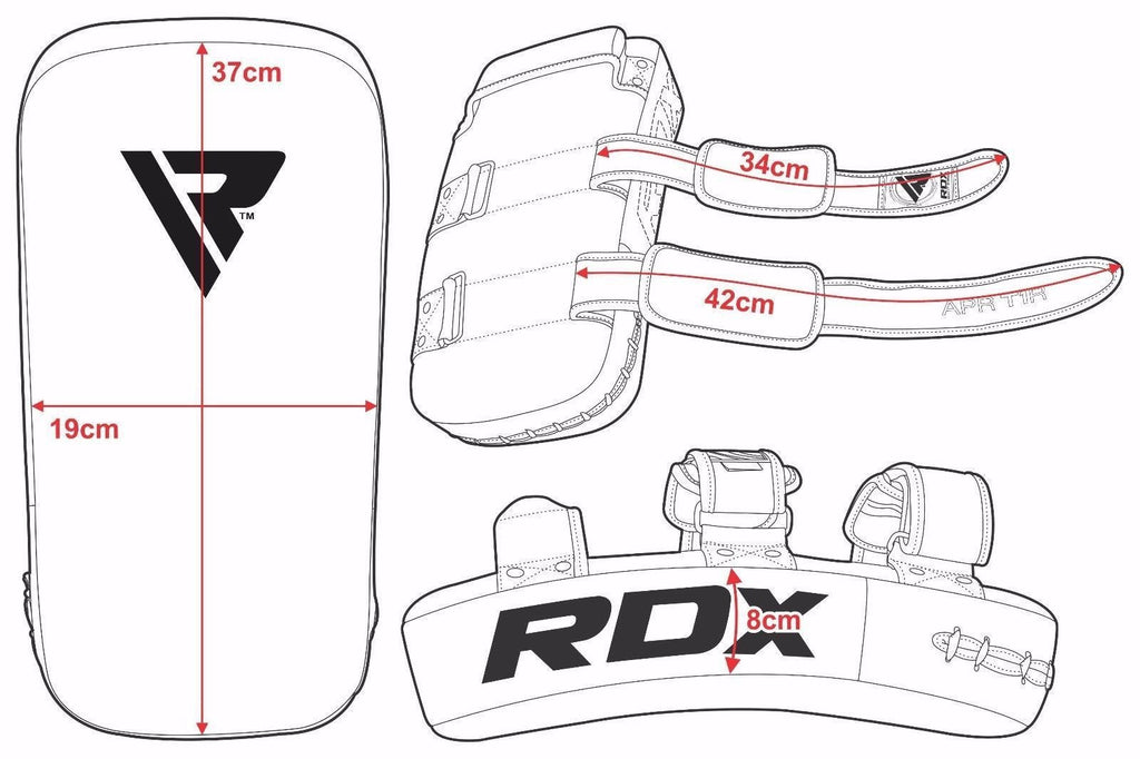 RDX Sports Stootkussen - Thai Kick Pad - Wit - In gebruik