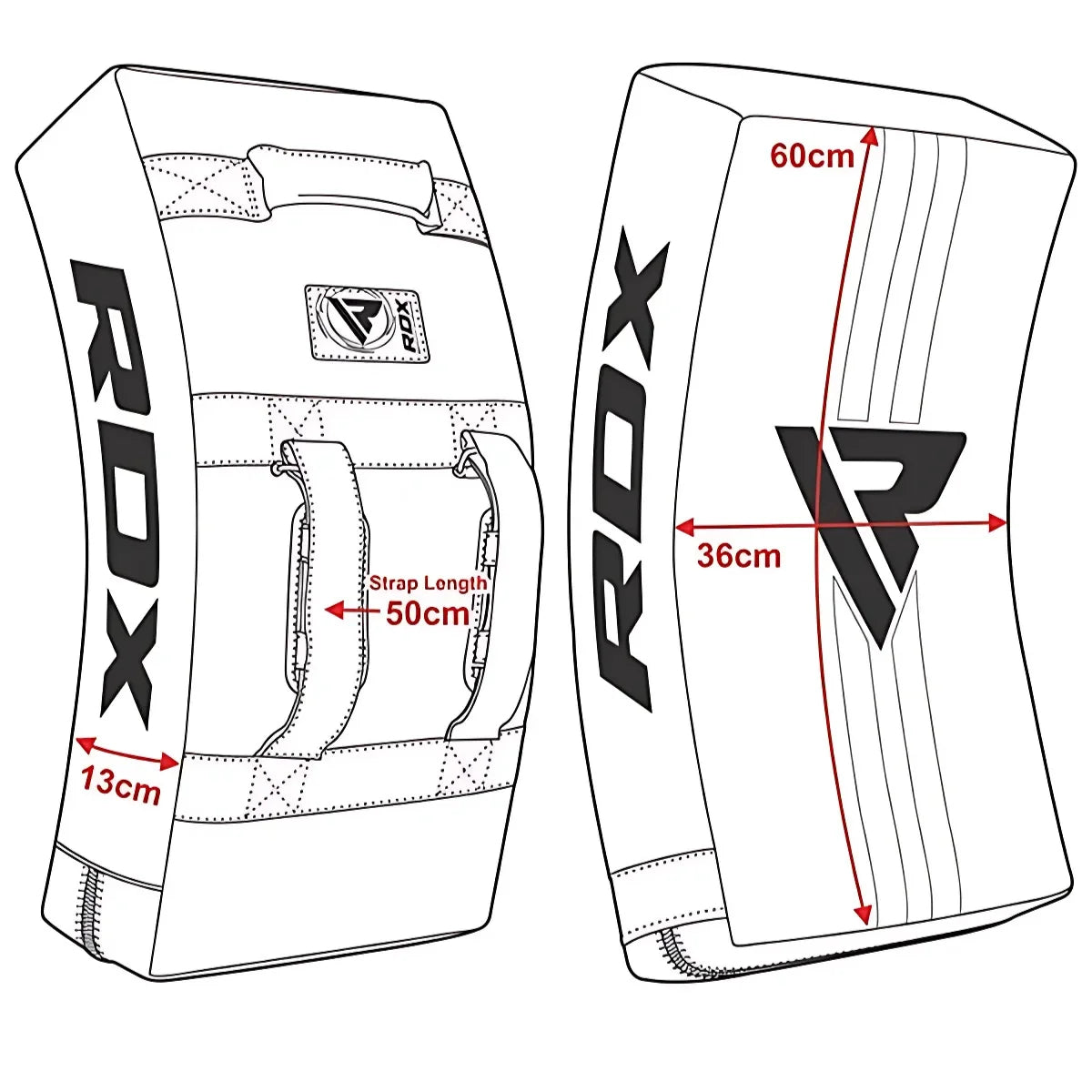 RDX Sports T1 Gebogen Stootkussen - Blauw - Afbeelding 6
