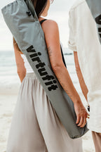 VirtuFit Opvouwbare Camping Stoel - Strandstoel - Zwart - In gebruik